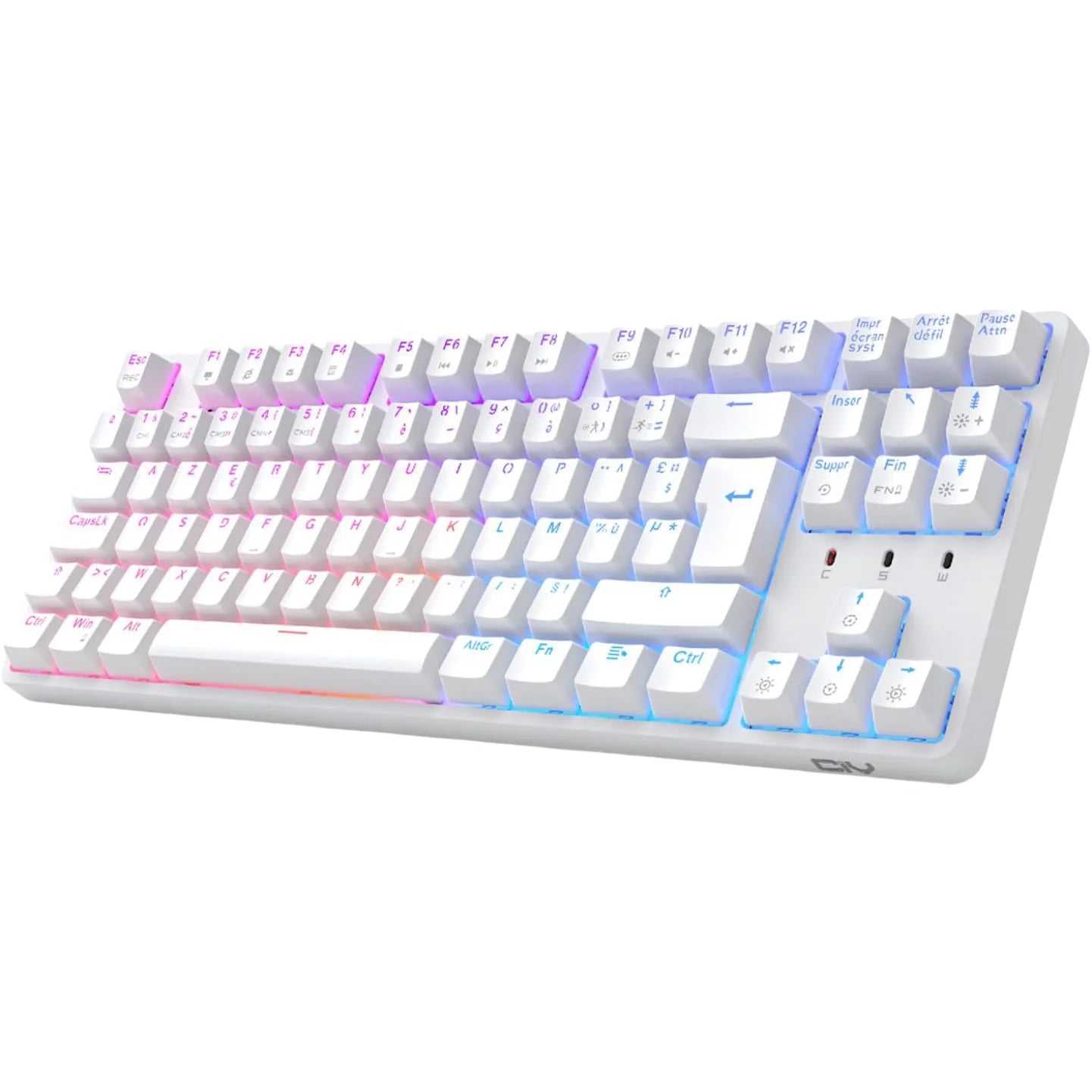 Clavier mécanique TKL blanc