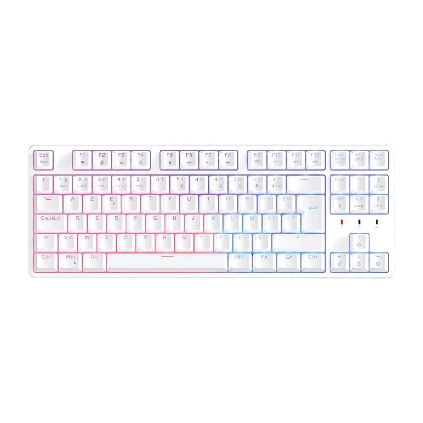 Clavier mécanique TKL blanc