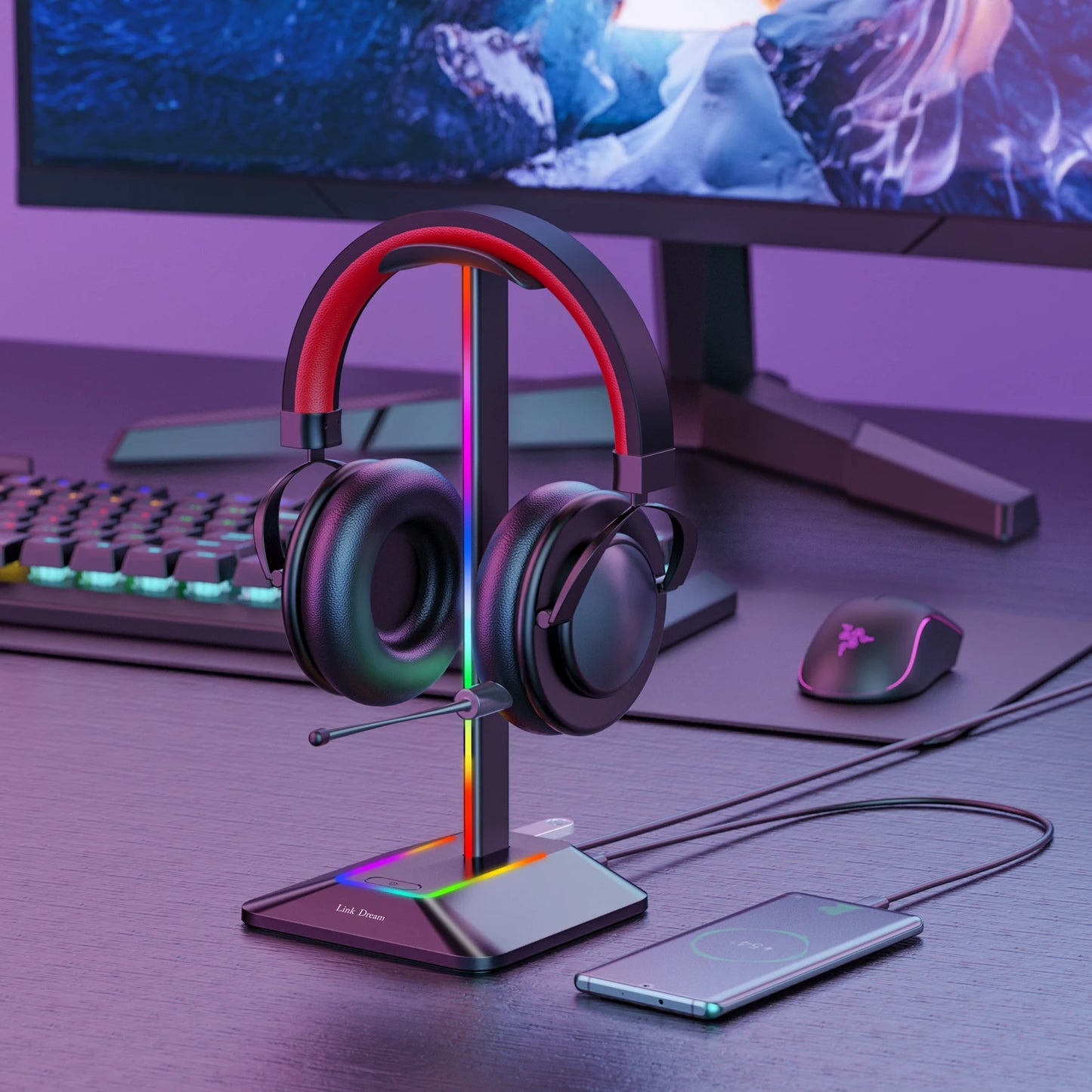 Support casque USB