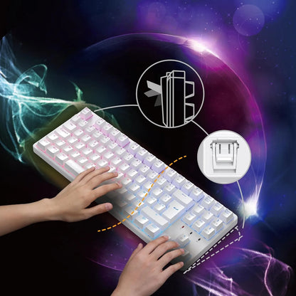 Clavier mécanique TKL blanc